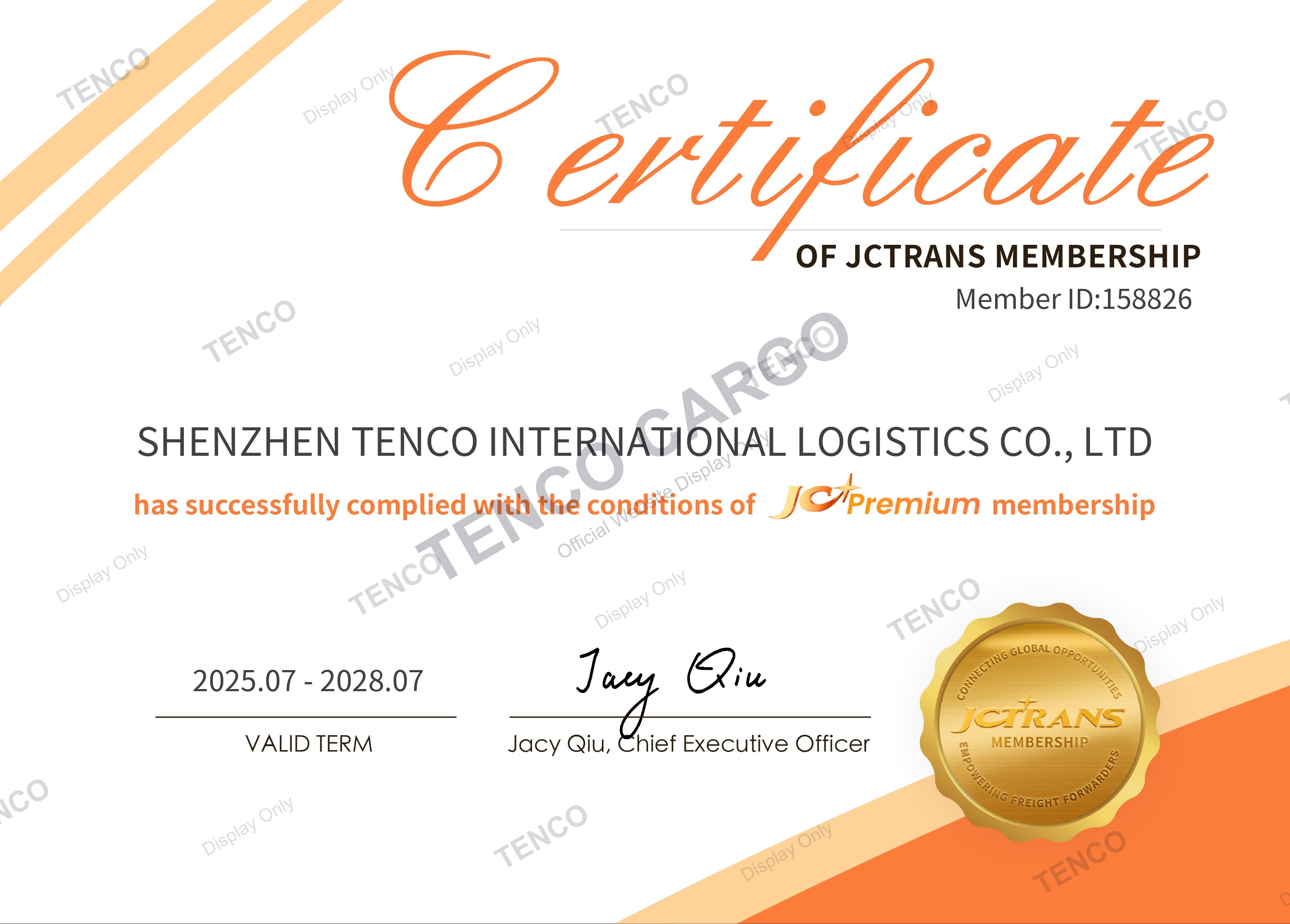 JCTRANS Premium Member