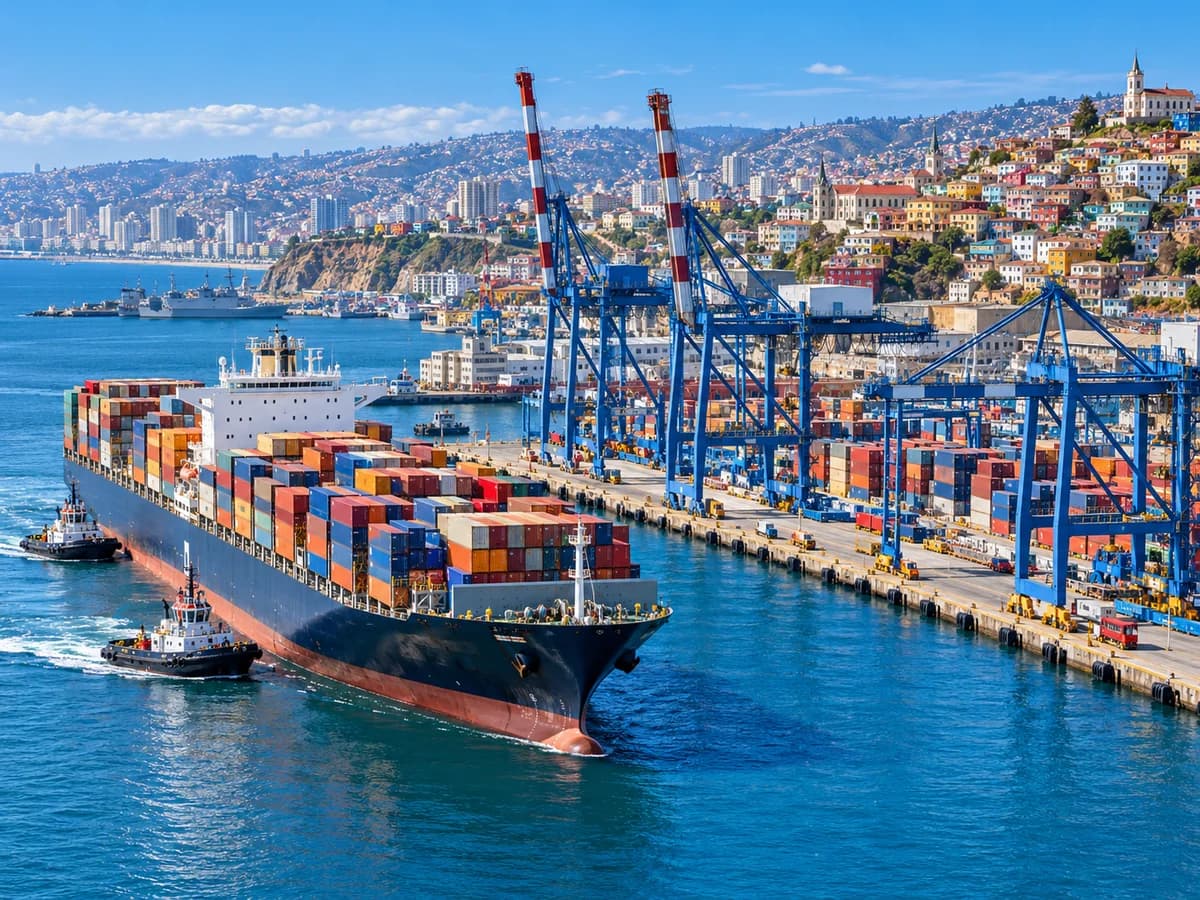 China to Chile LCL shipping through Valparaíso and San Antonio