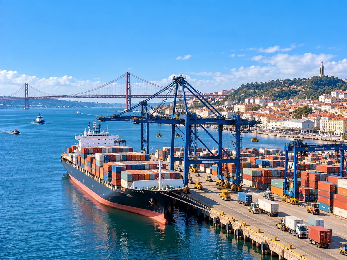 China to Portugal LCL shipping through Lisbon, Leixoes and Oporto