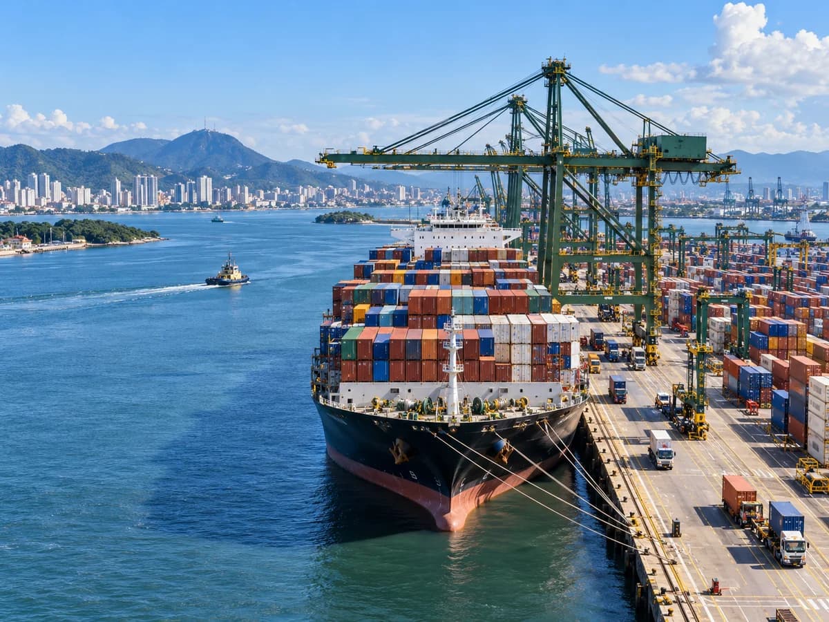 China to Brazil LCL shipping through Santos