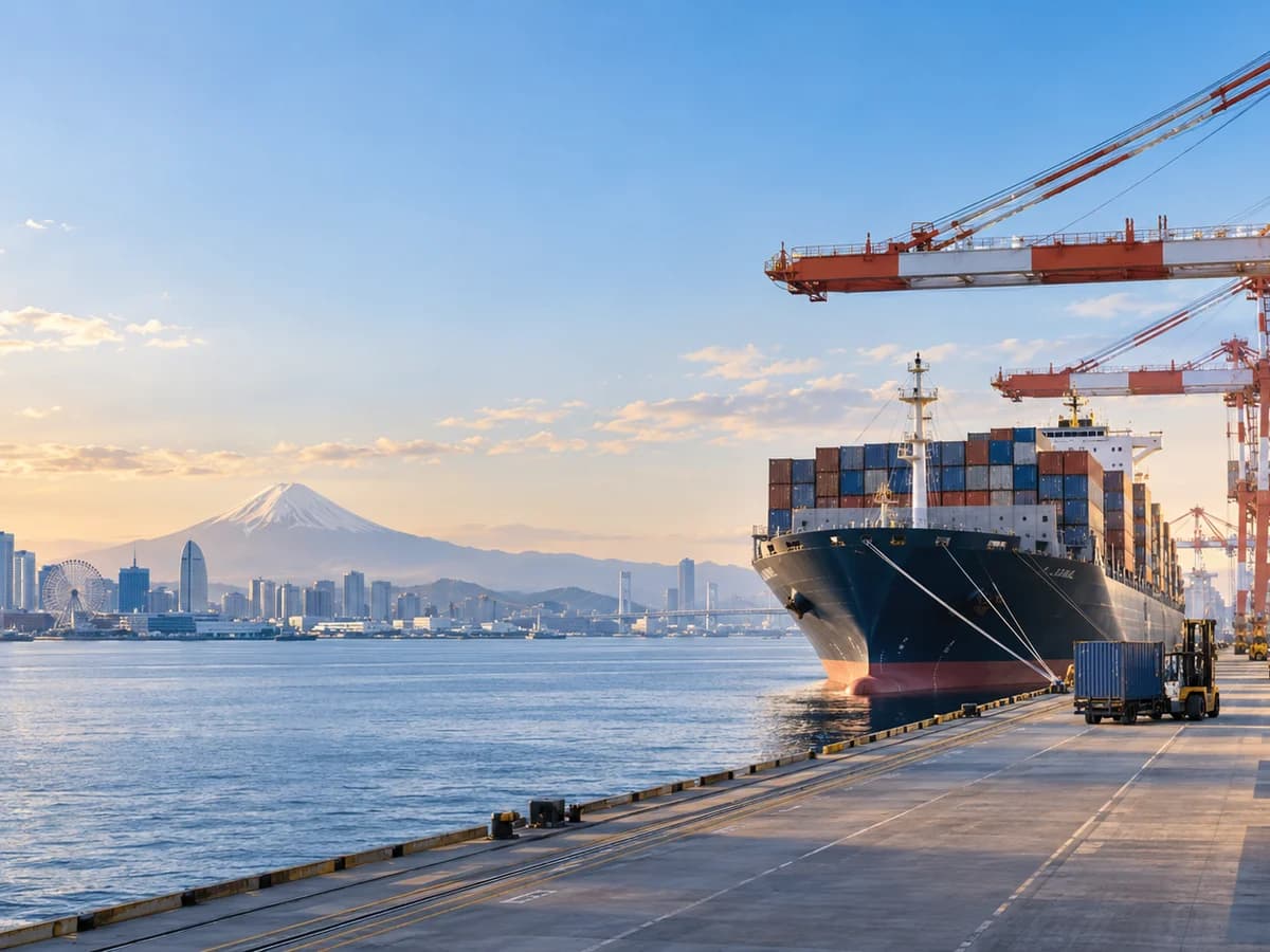 中国から日本へのLCL混載輸送 — 東京港および横浜港経由