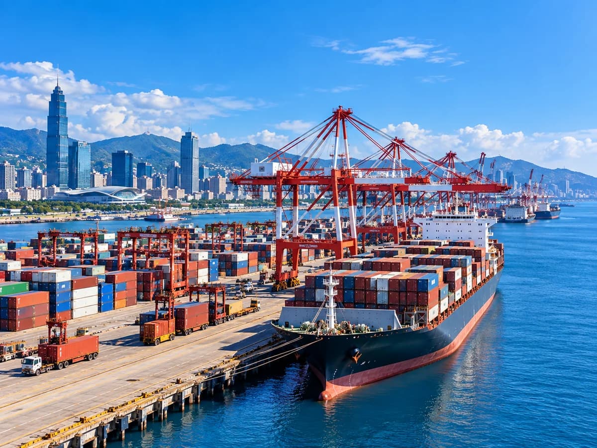China to Taiwan LCL shipping through Kaohsiung, Taichung and Keelung