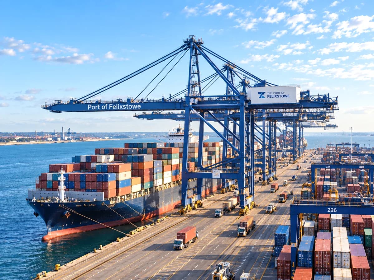 China to UK LCL shipping through Felixstowe Port and Southampton Port